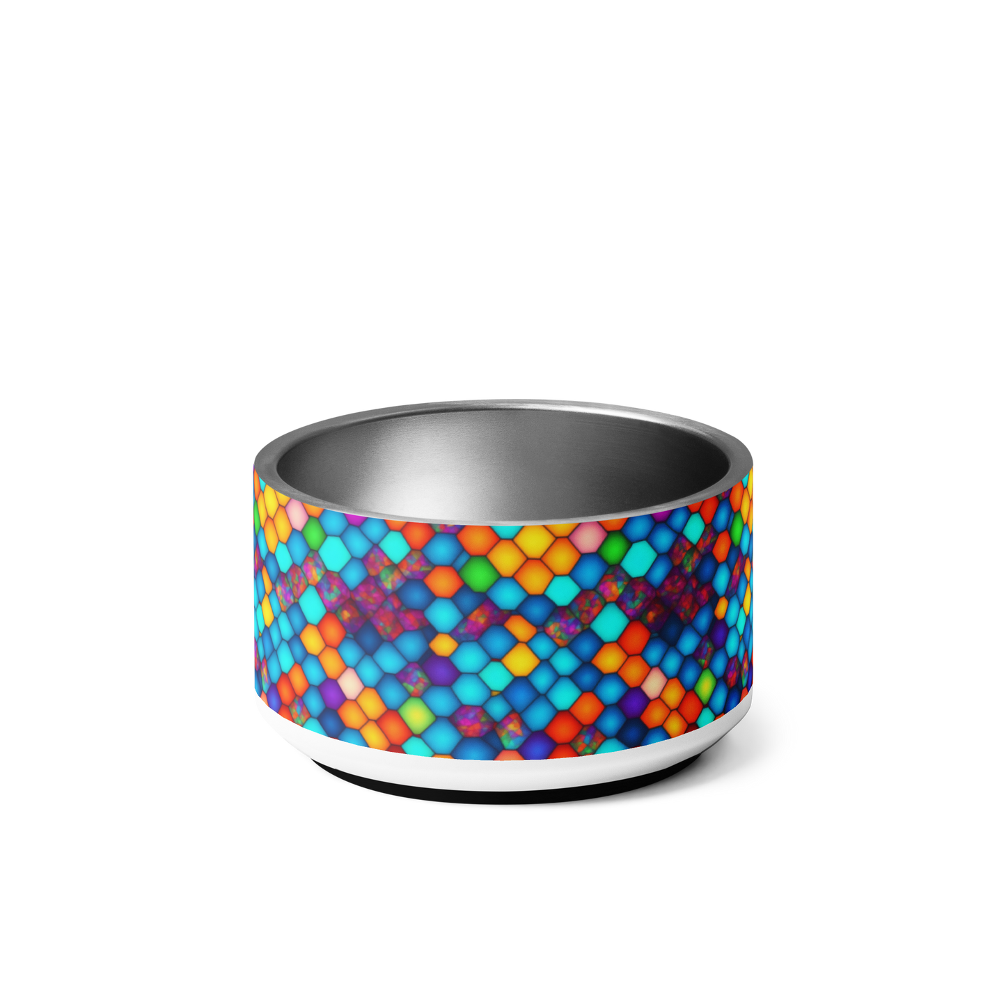 Hexa Spectrum Stainless Steel Pet Bowl