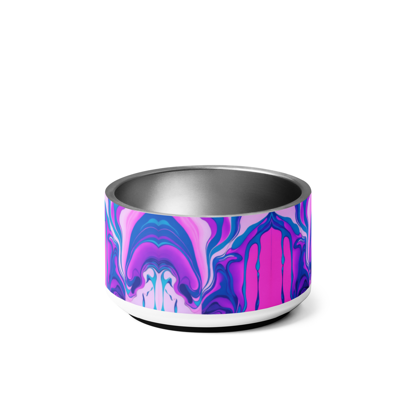 Marbled Magic Stainless Steel Pet Bowl