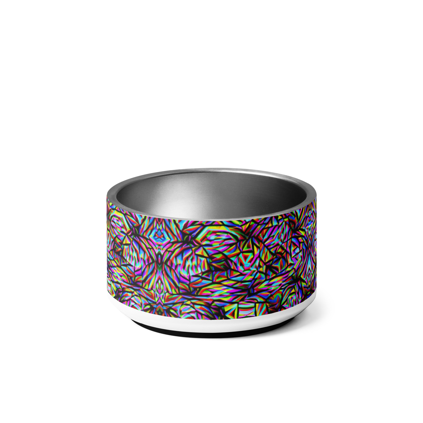 Mind Melt Patterns Stainless Steel Pet Bowl