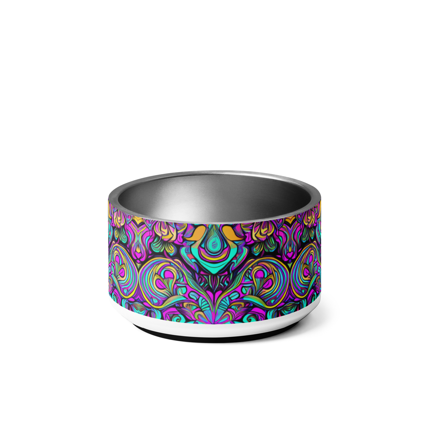 Psychedelic Chaos Stainless Steel Pet Bowl