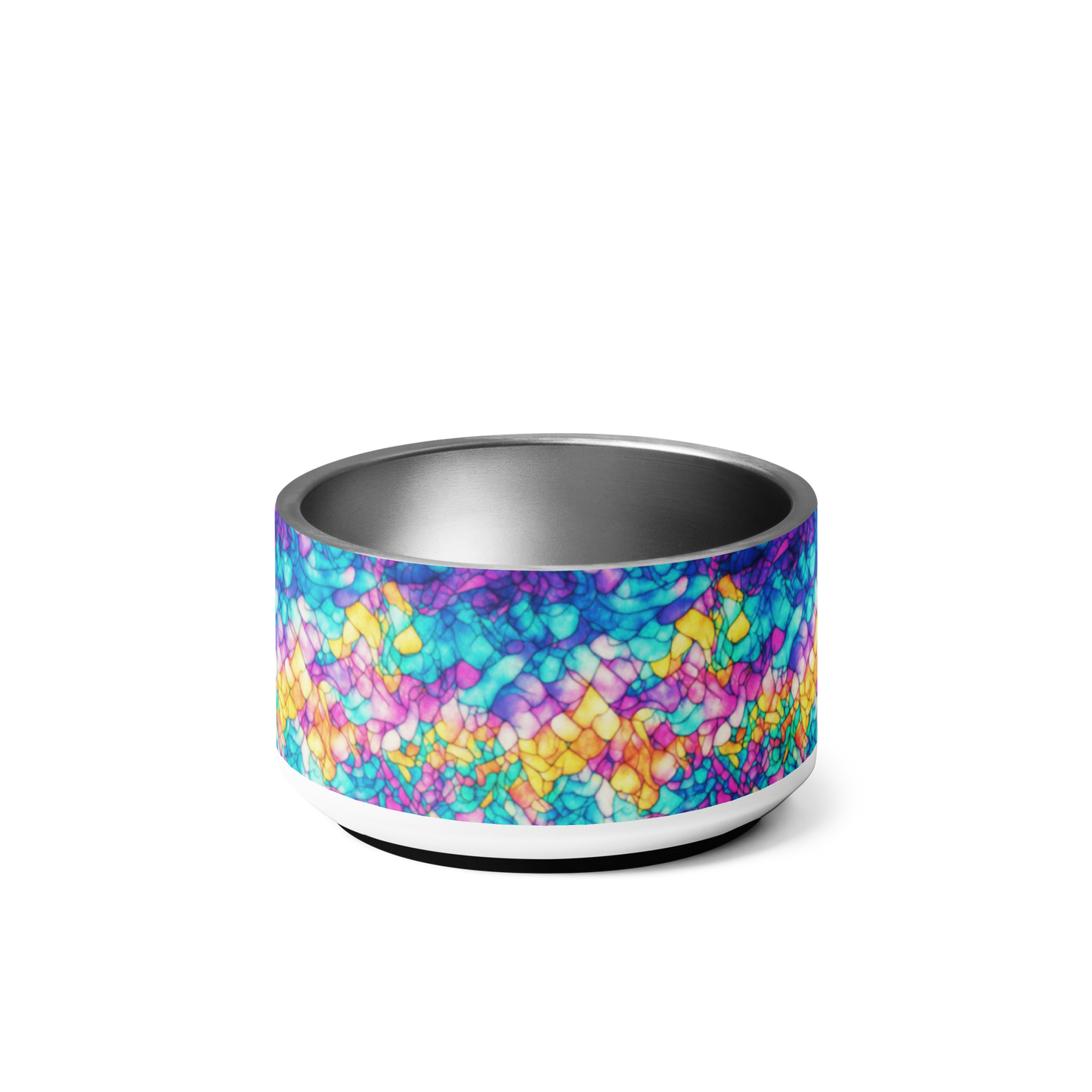 Trippy Tranquility Stainless Steel Pet Bowl