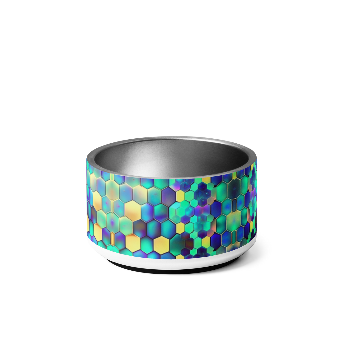 Vibrant Comb Stainless Steel Pet Bowl