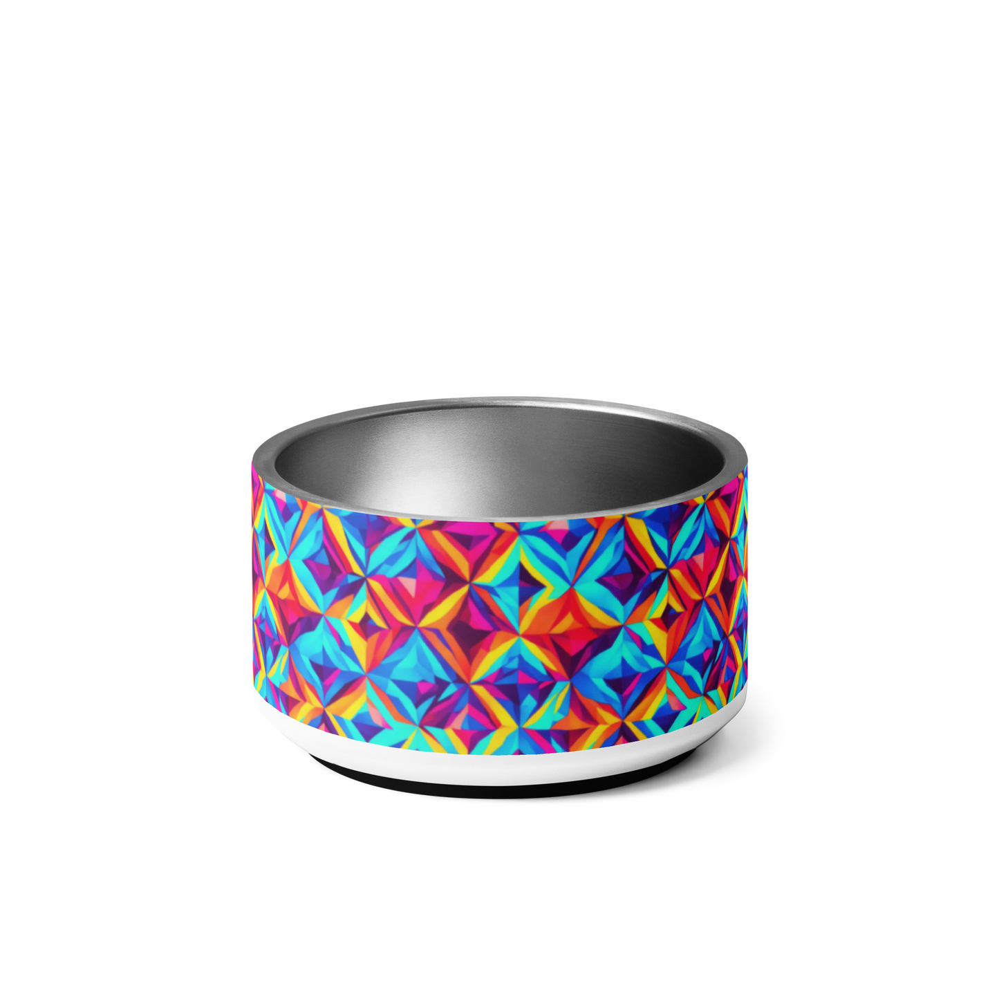 Vivid Diamonds Stainless Steel Pet Bowl