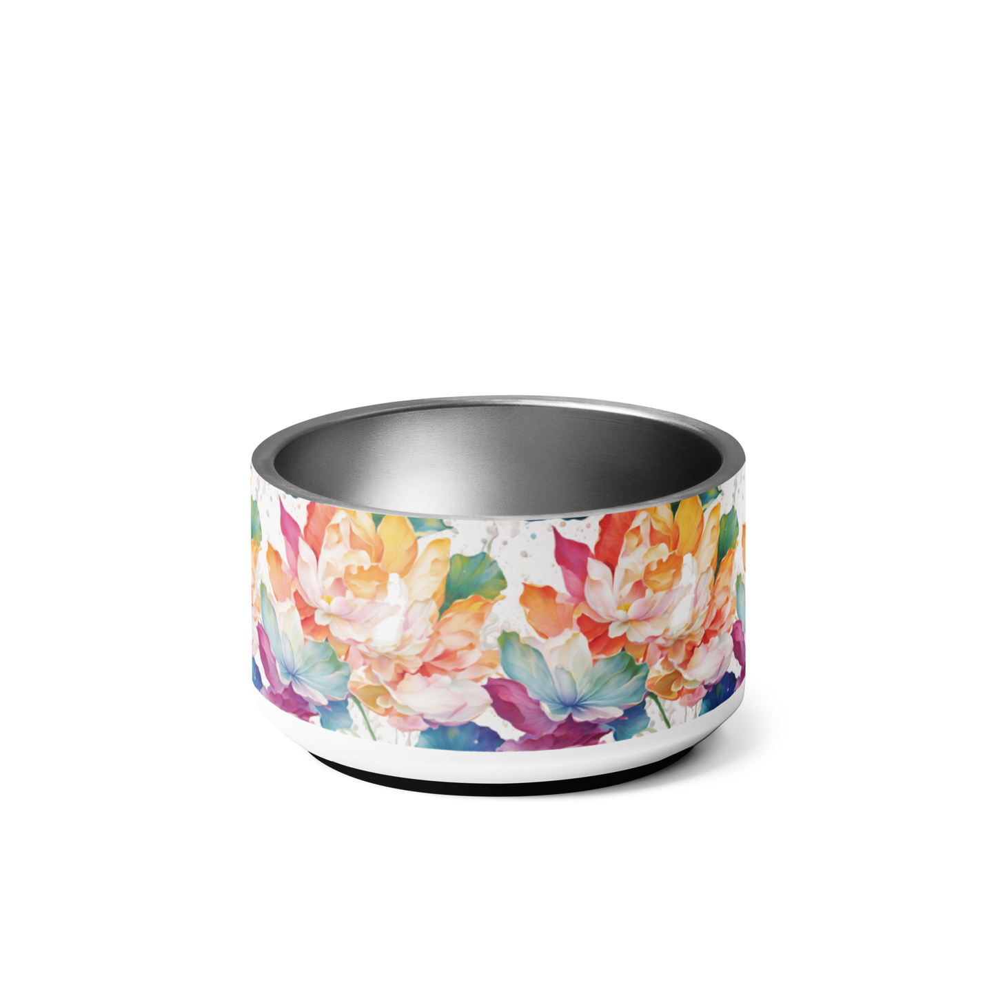 Botanical Bliss Stainless Steel Pet Bowl