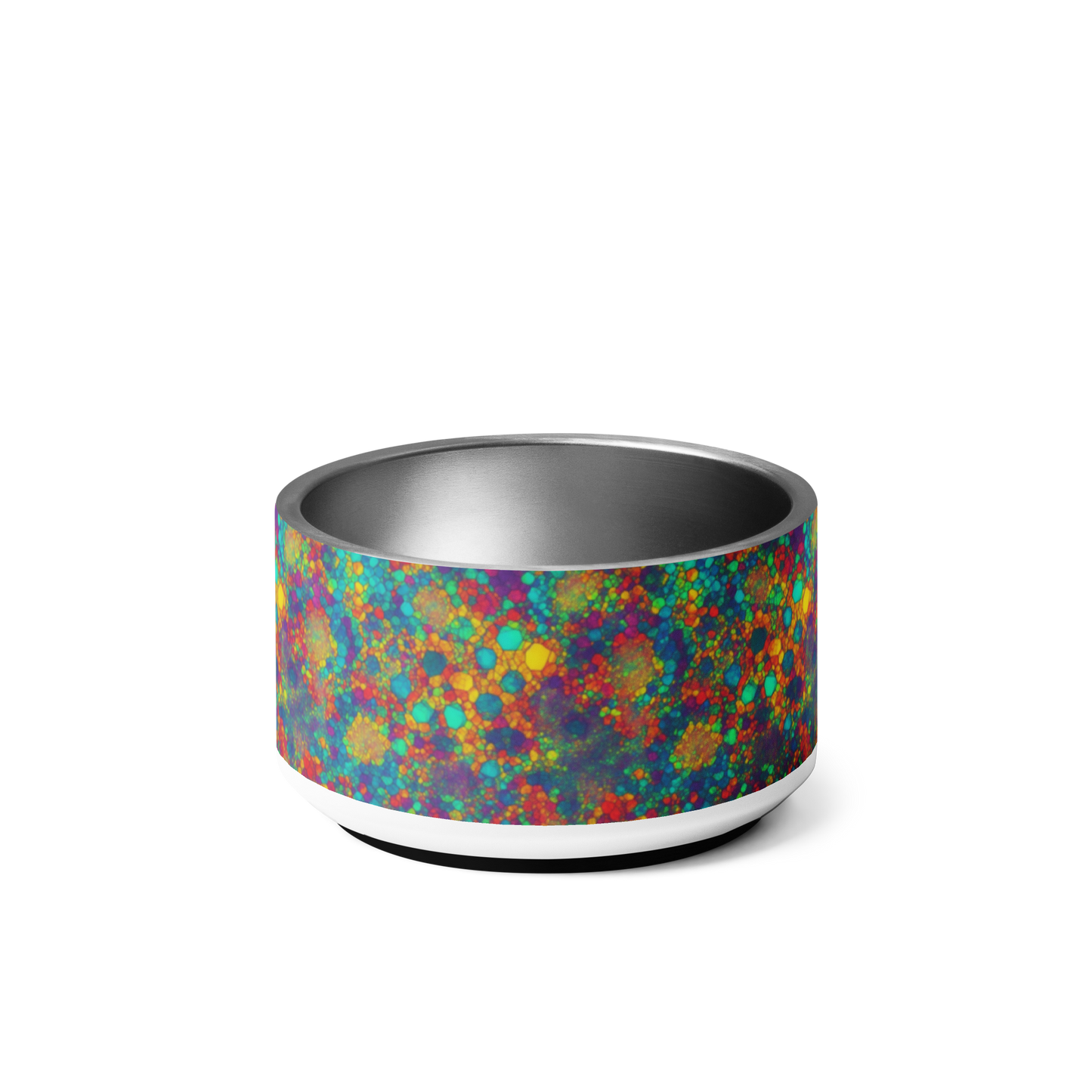 Mosaic Melody Stainless Steel Pet Bowl