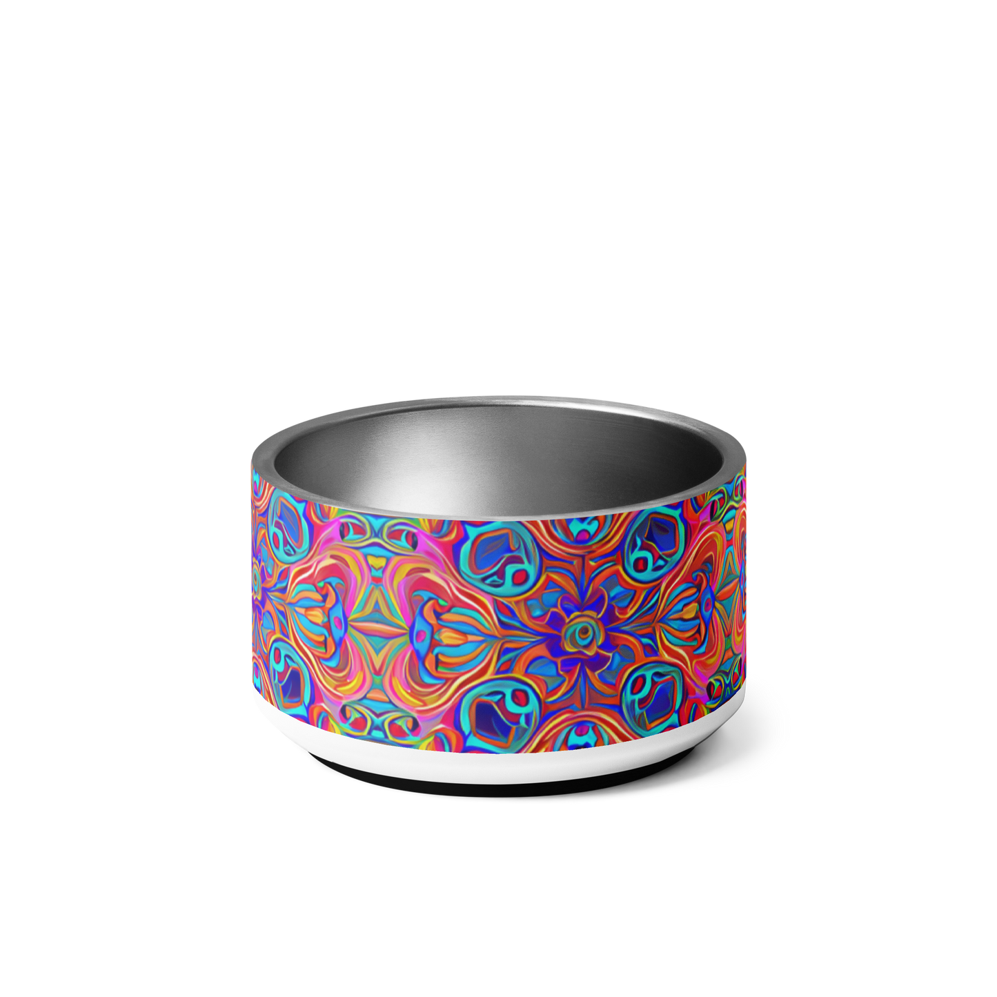 Psychedelic Spectrum Stainless Steel Pet Bowl