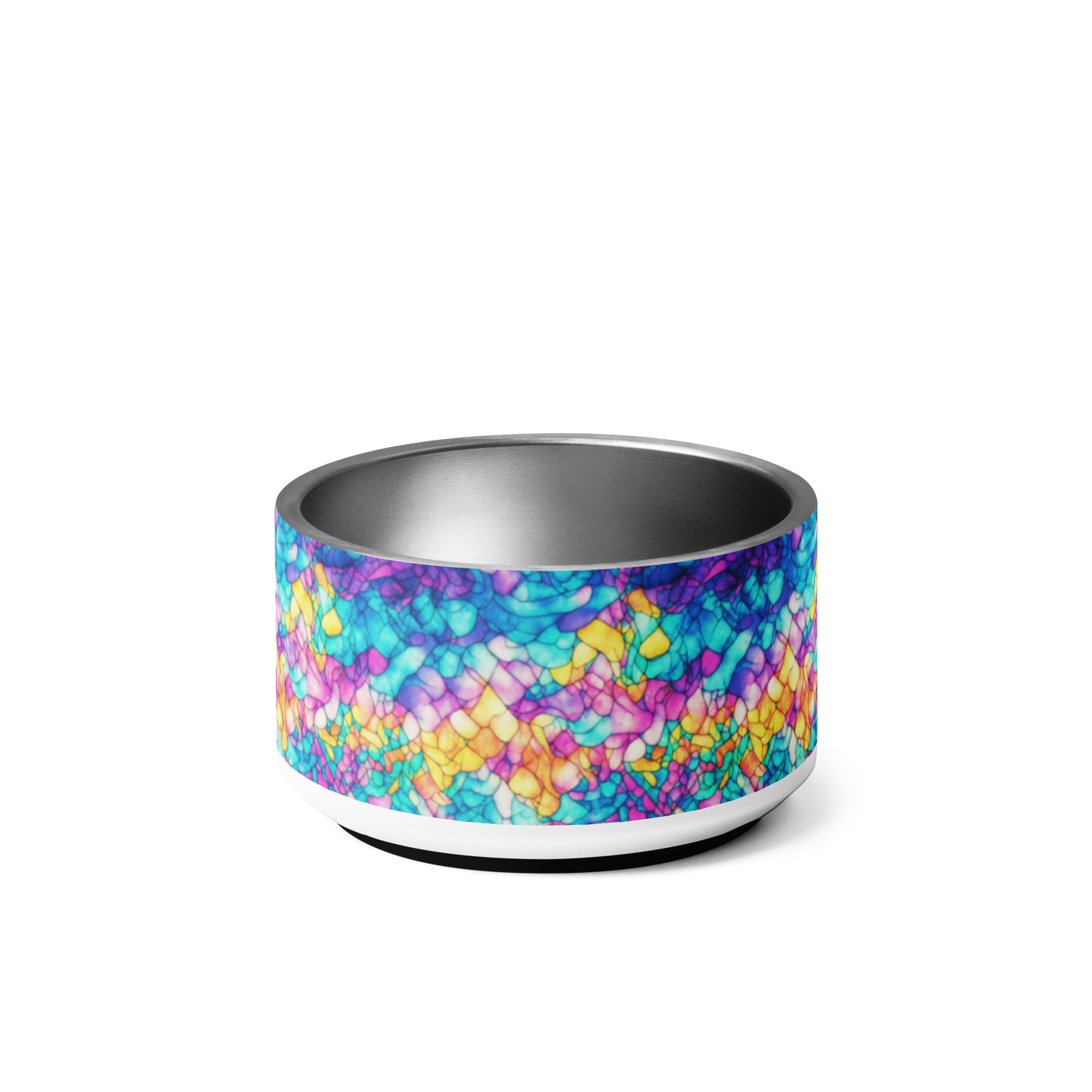 Trippy Tranquility Stainless Steel Pet Bowl