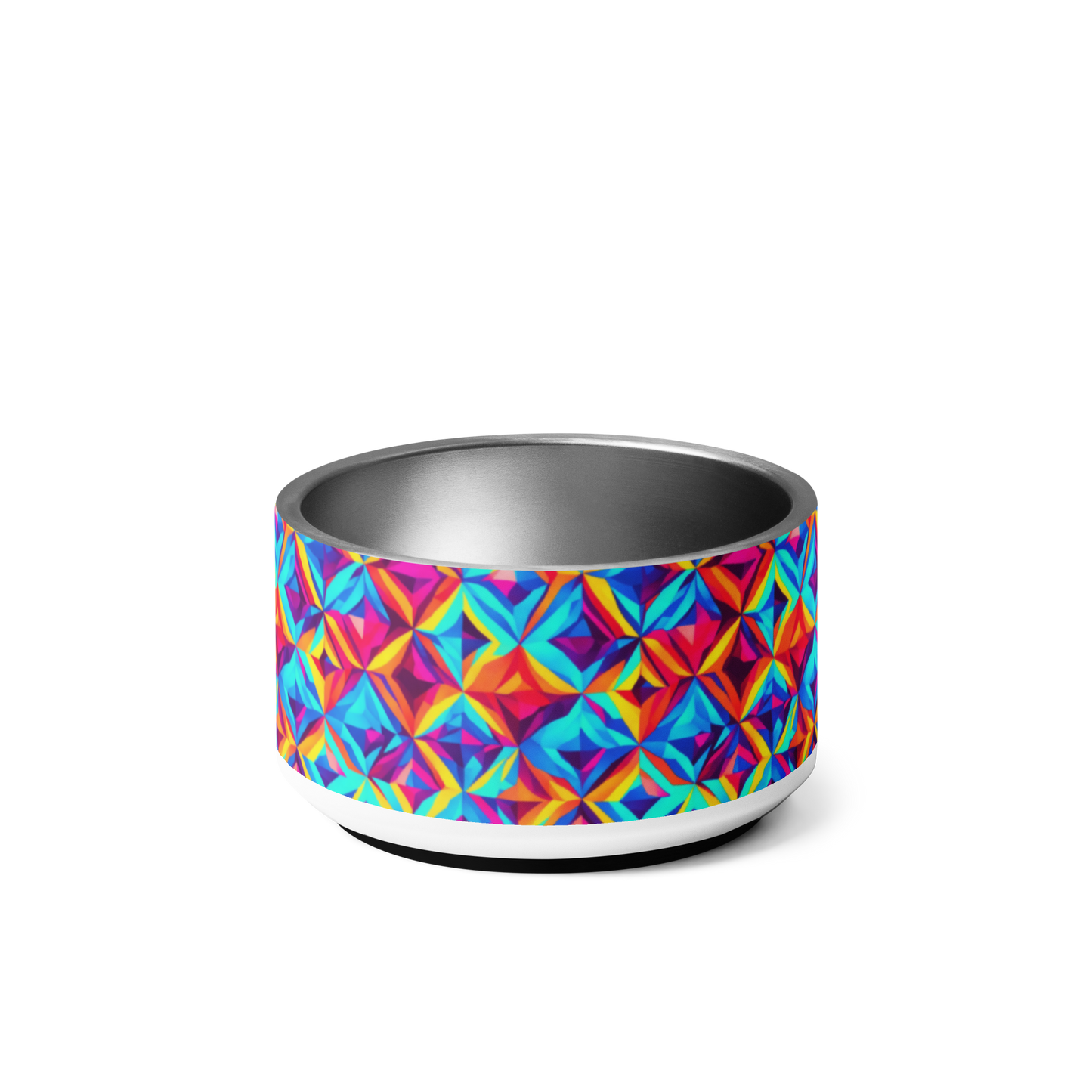 Vivid Diamonds Stainless Steel Pet Bowl