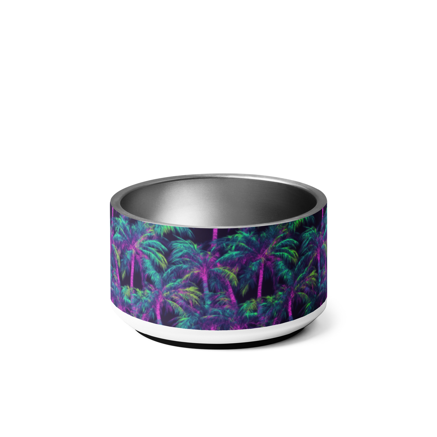 Electric Palms Stainless Steel Pet Bowl