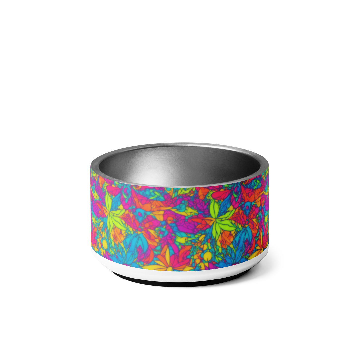 Groovy Geometrics Stainless Steel Pet Bowl