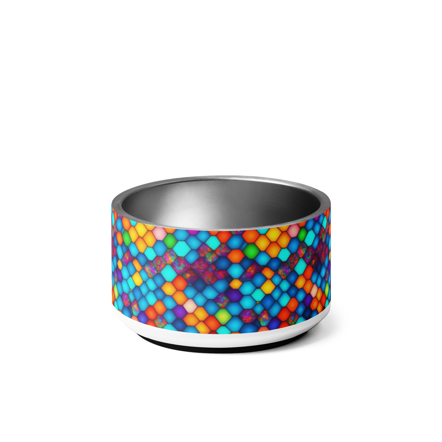 Hexa Spectrum Stainless Steel Pet Bowl