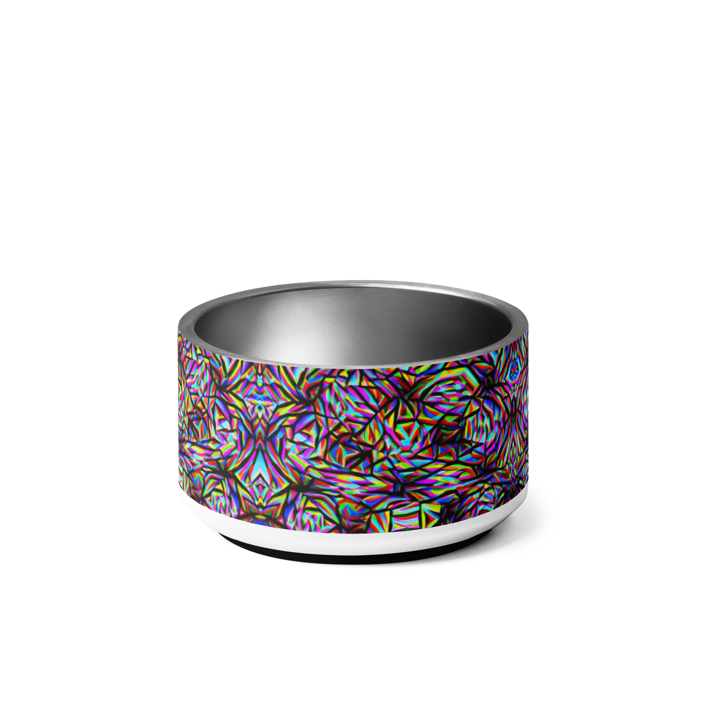 Mind Melt Patterns Stainless Steel Pet Bowl