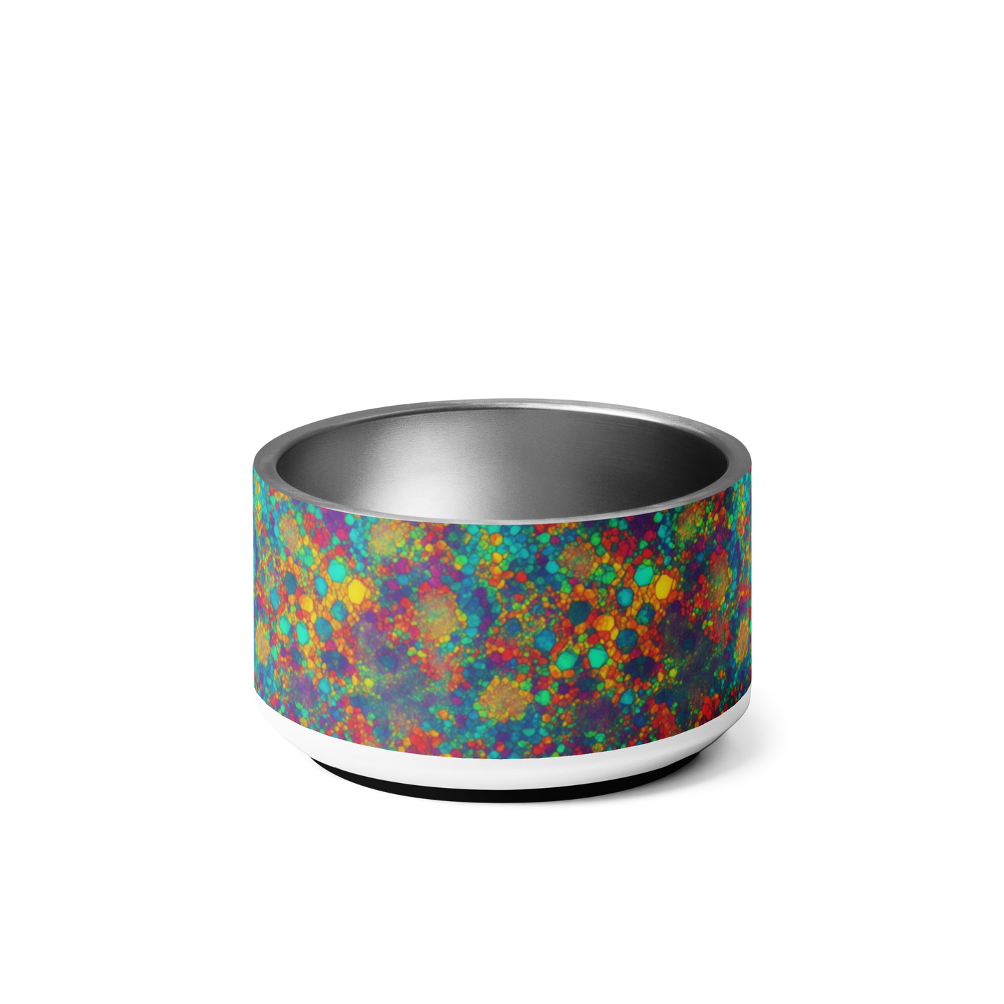 Mosaic Melody Stainless Steel Pet Bowl