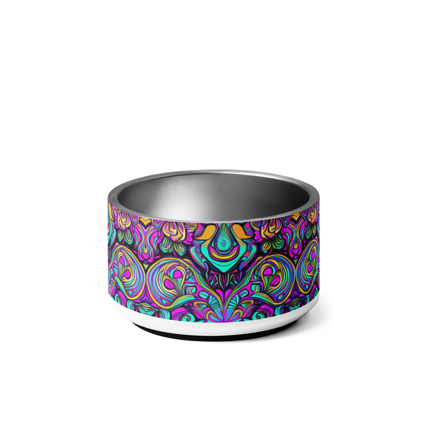 Psychedelic Chaos Stainless Steel Pet Bowl