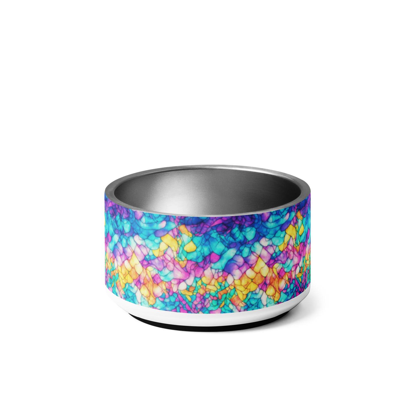 Trippy Tranquility Stainless Steel Pet Bowl