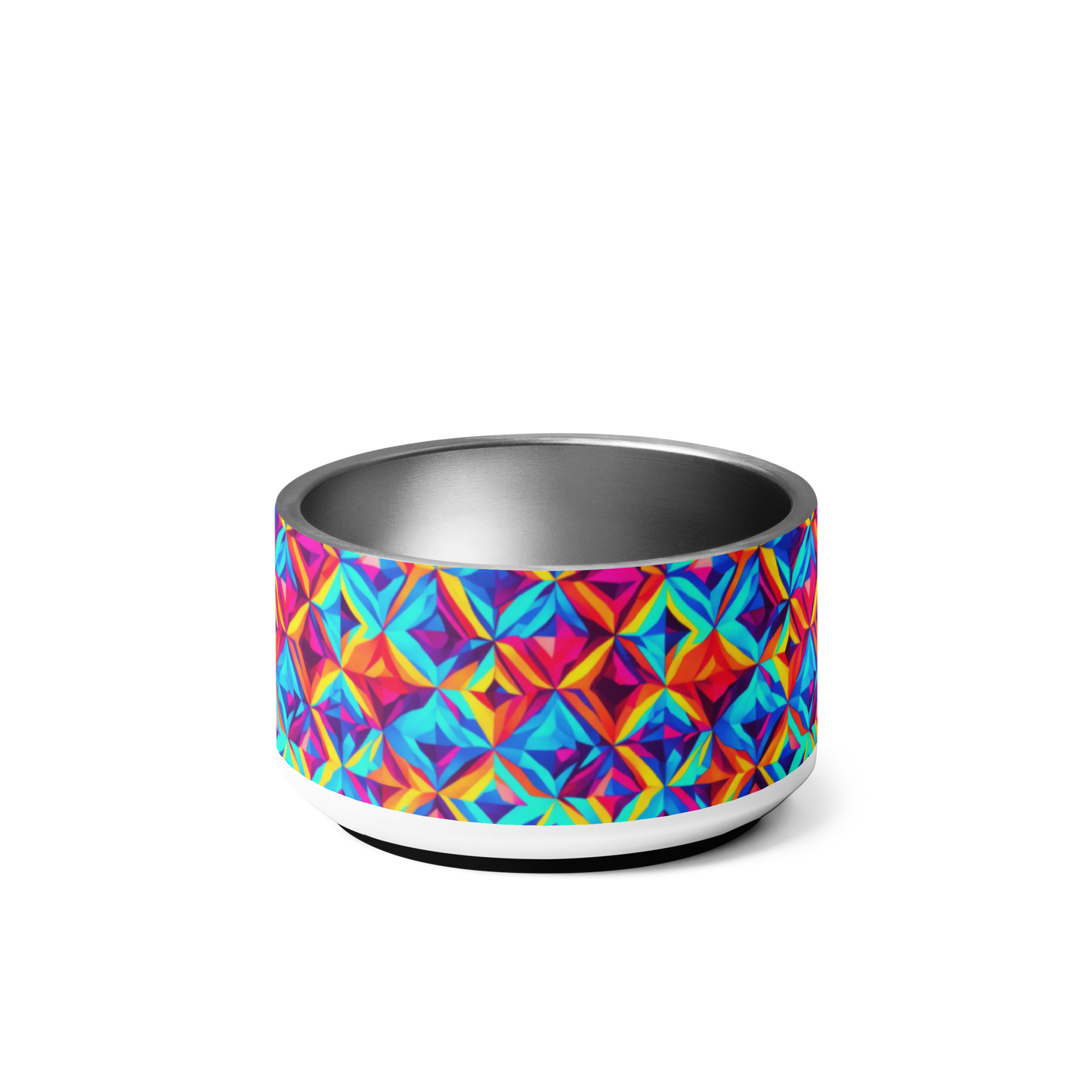 Vivid Diamonds Stainless Steel Pet Bowl