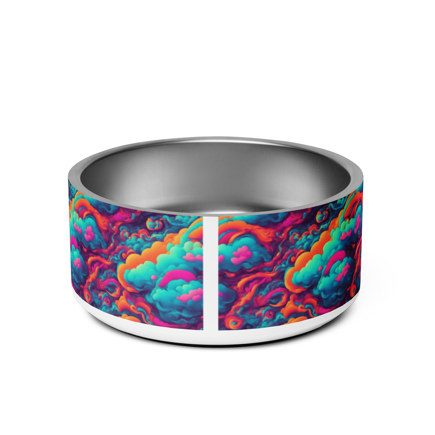 Abstract Alchemy Stainless Steel Pet Bowl