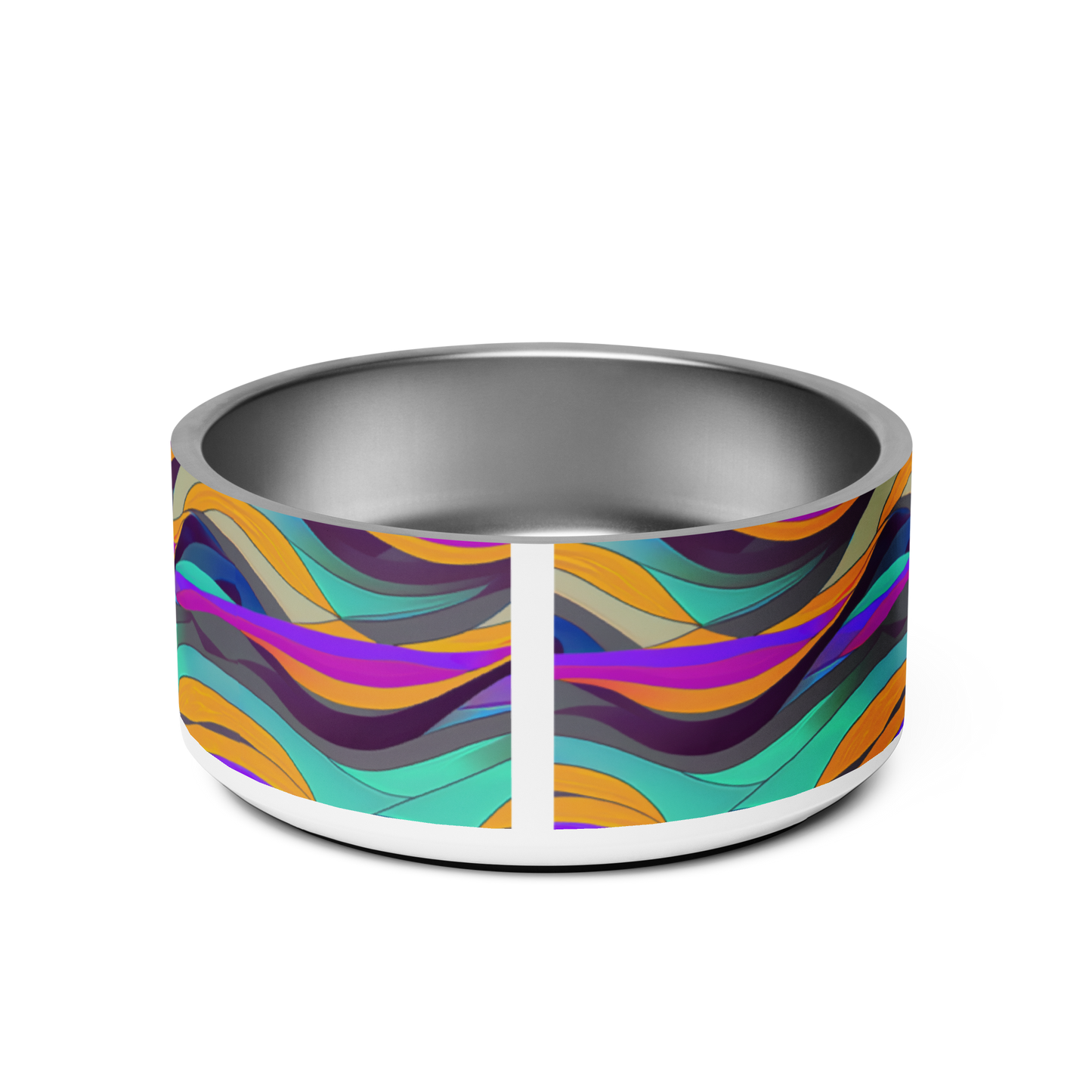 Calm Waves Stainless Steel Pet Bowl