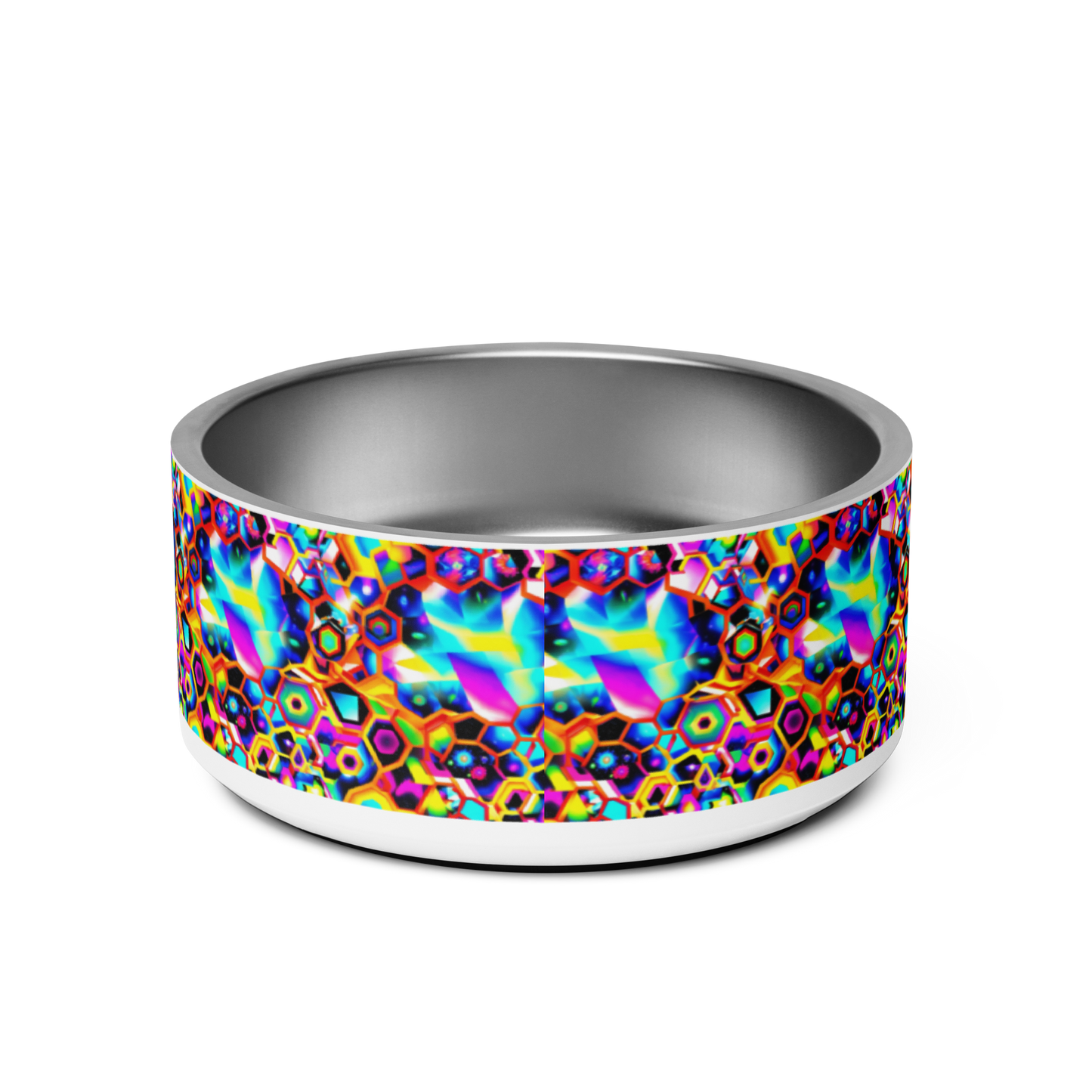 Cosmic Cascade Stainless Steel Pet Bowl