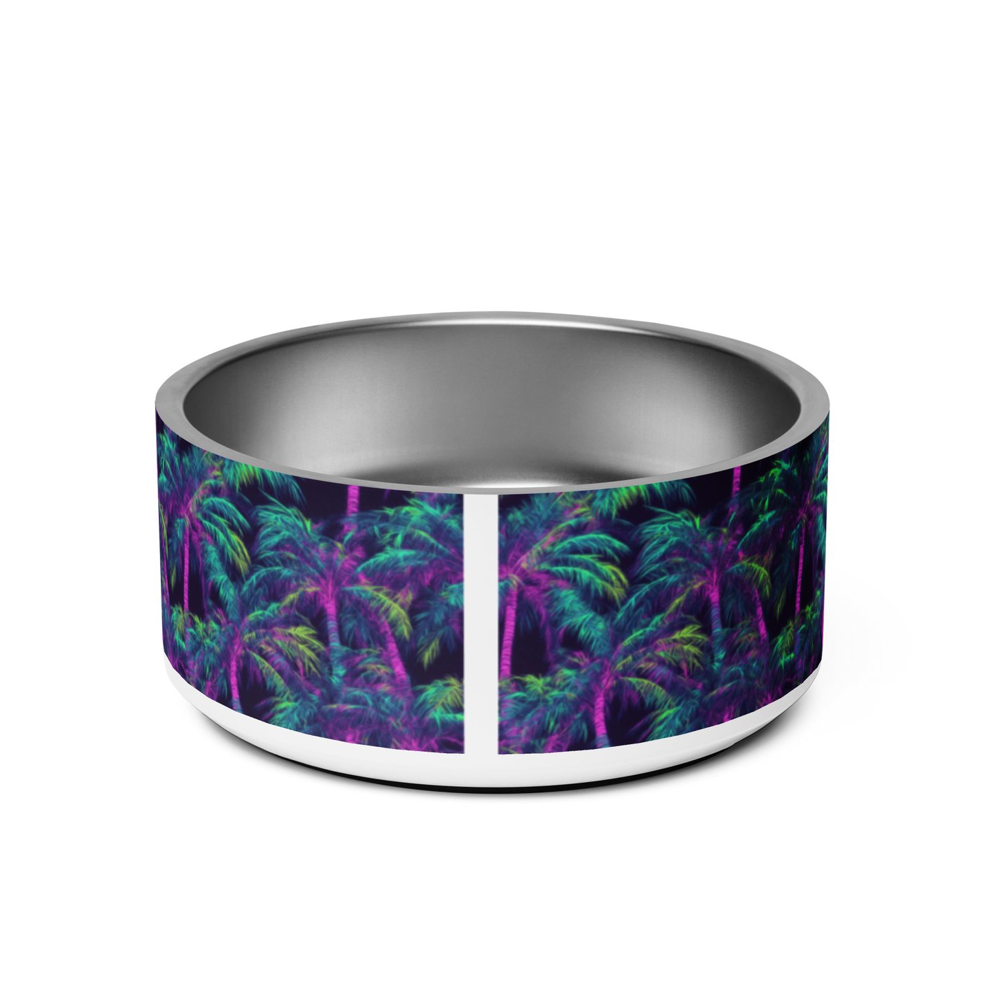 Electric Palms Stainless Steel Pet Bowl