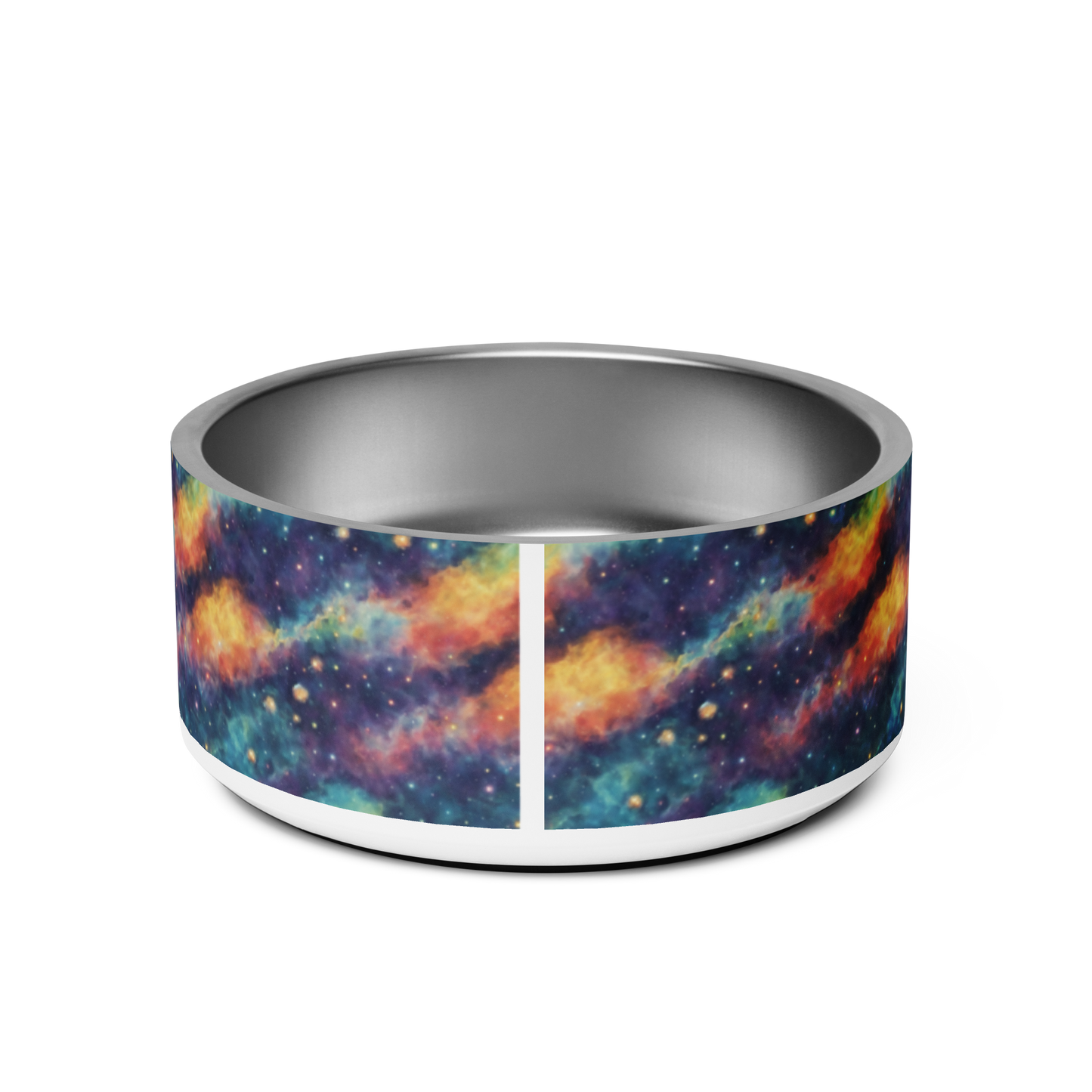 Galaxy Glamour Stainless Steel Pet Bowl