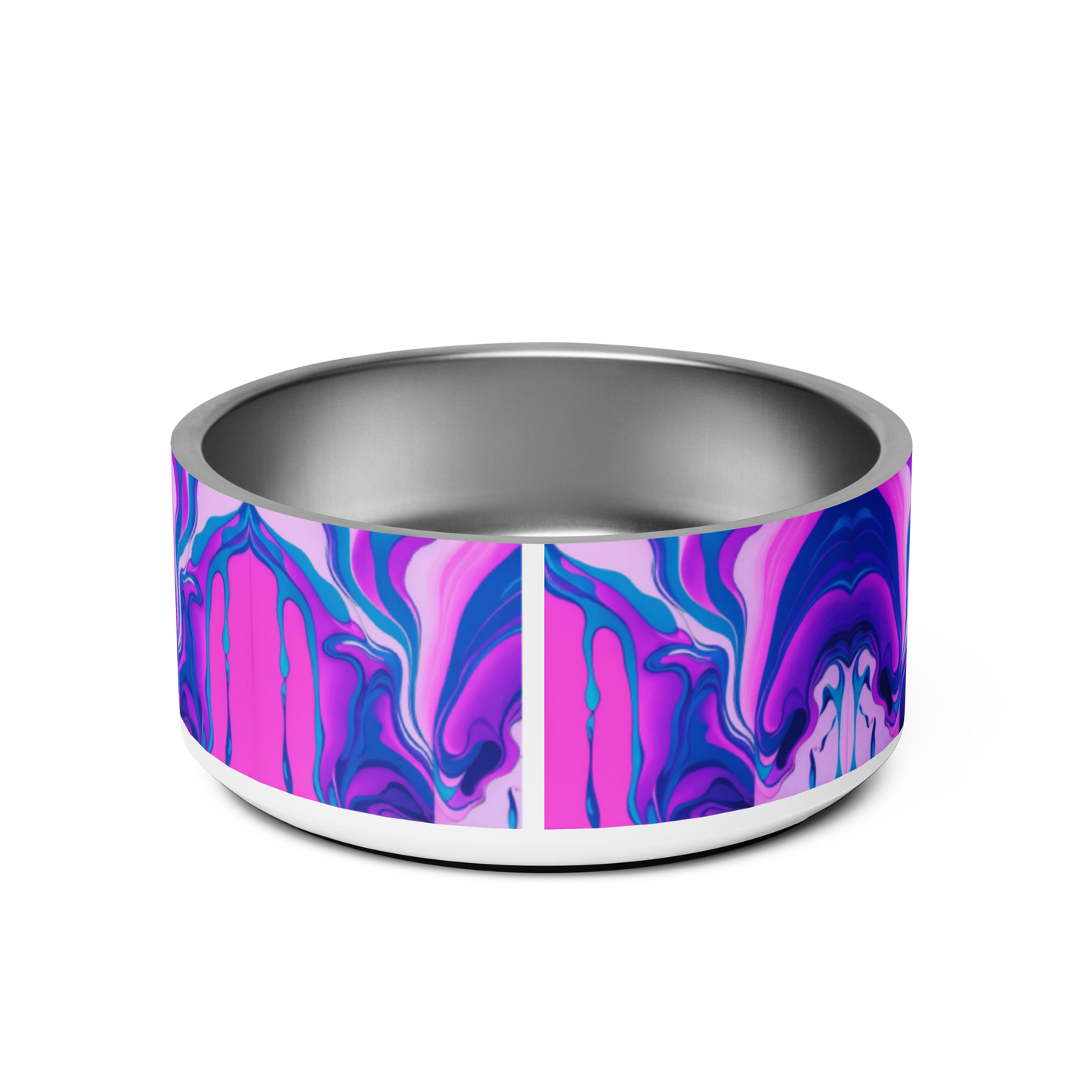 Marbled Magic Stainless Steel Pet Bowl