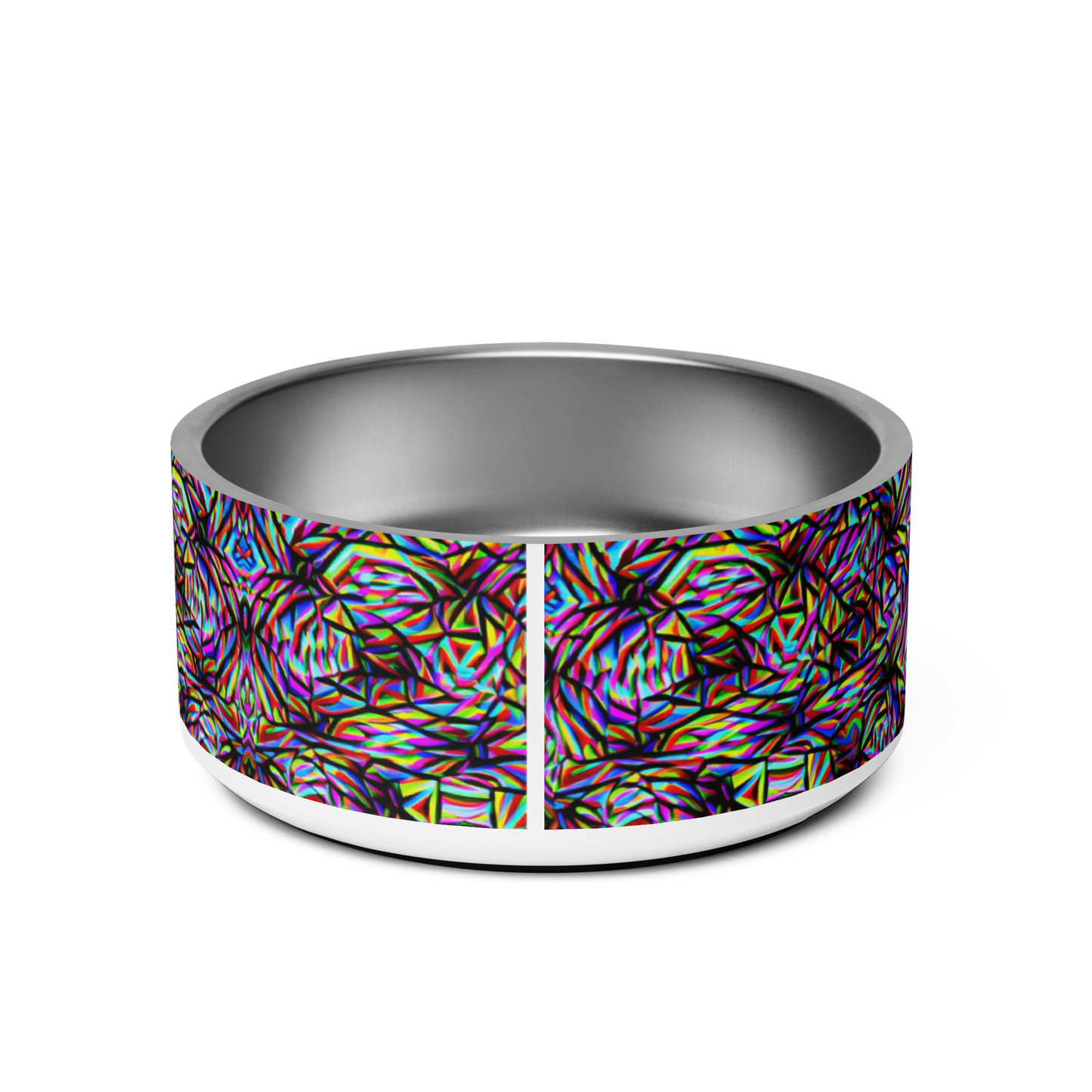 Mind Melt Patterns Stainless Steel Pet Bowl