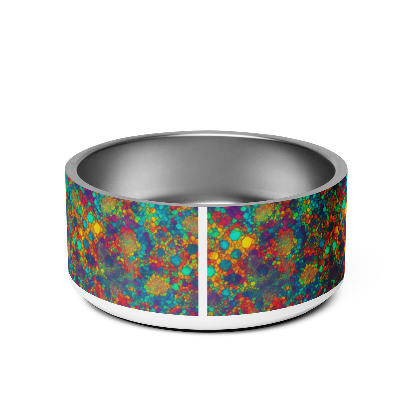 Mosaic Melody Stainless Steel Pet Bowl