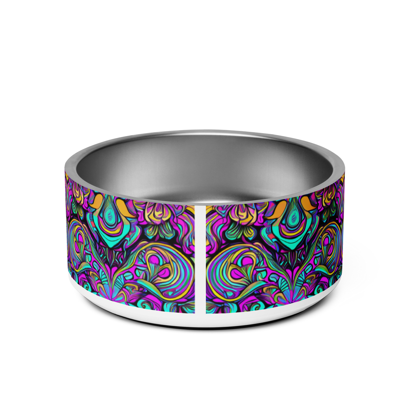 Psychedelic Chaos Stainless Steel Pet Bowl