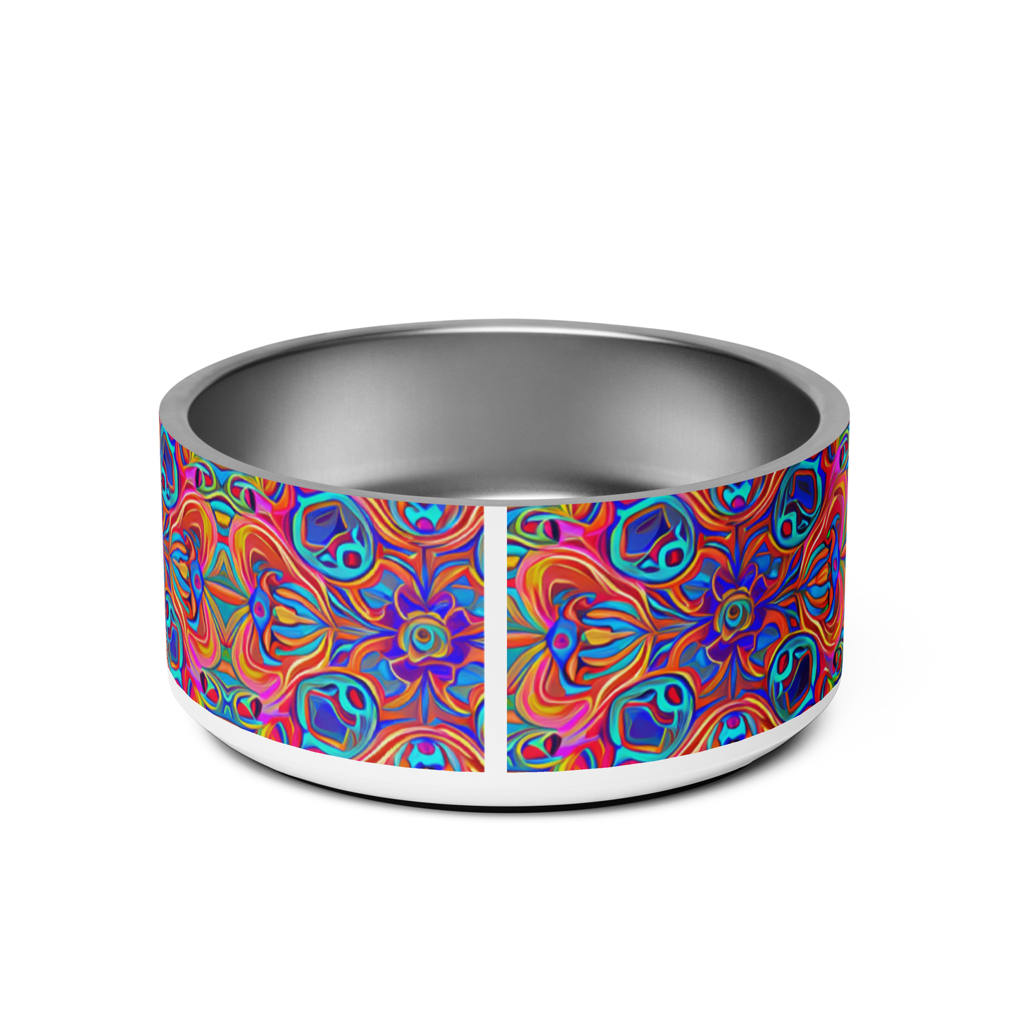 Psychedelic Spectrum Stainless Steel Pet Bowl