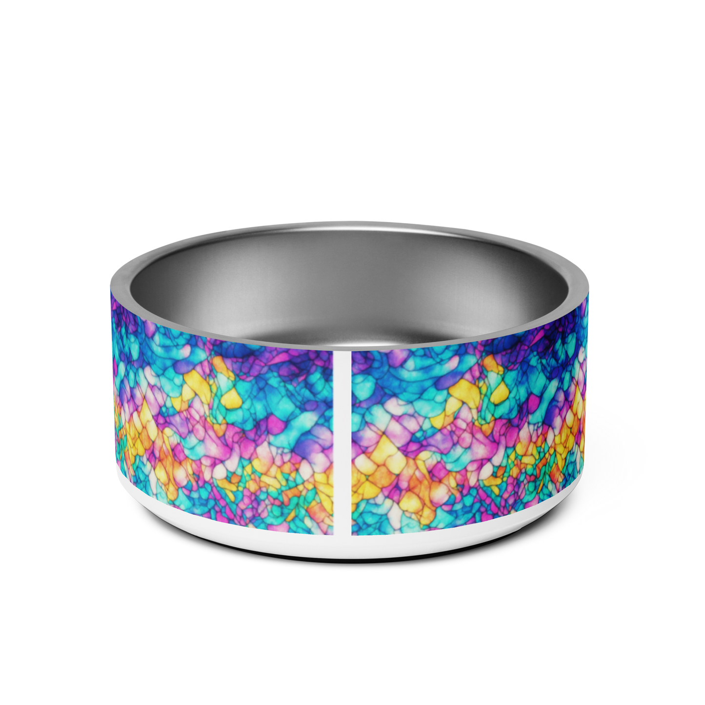 Trippy Tranquility Stainless Steel Pet Bowl