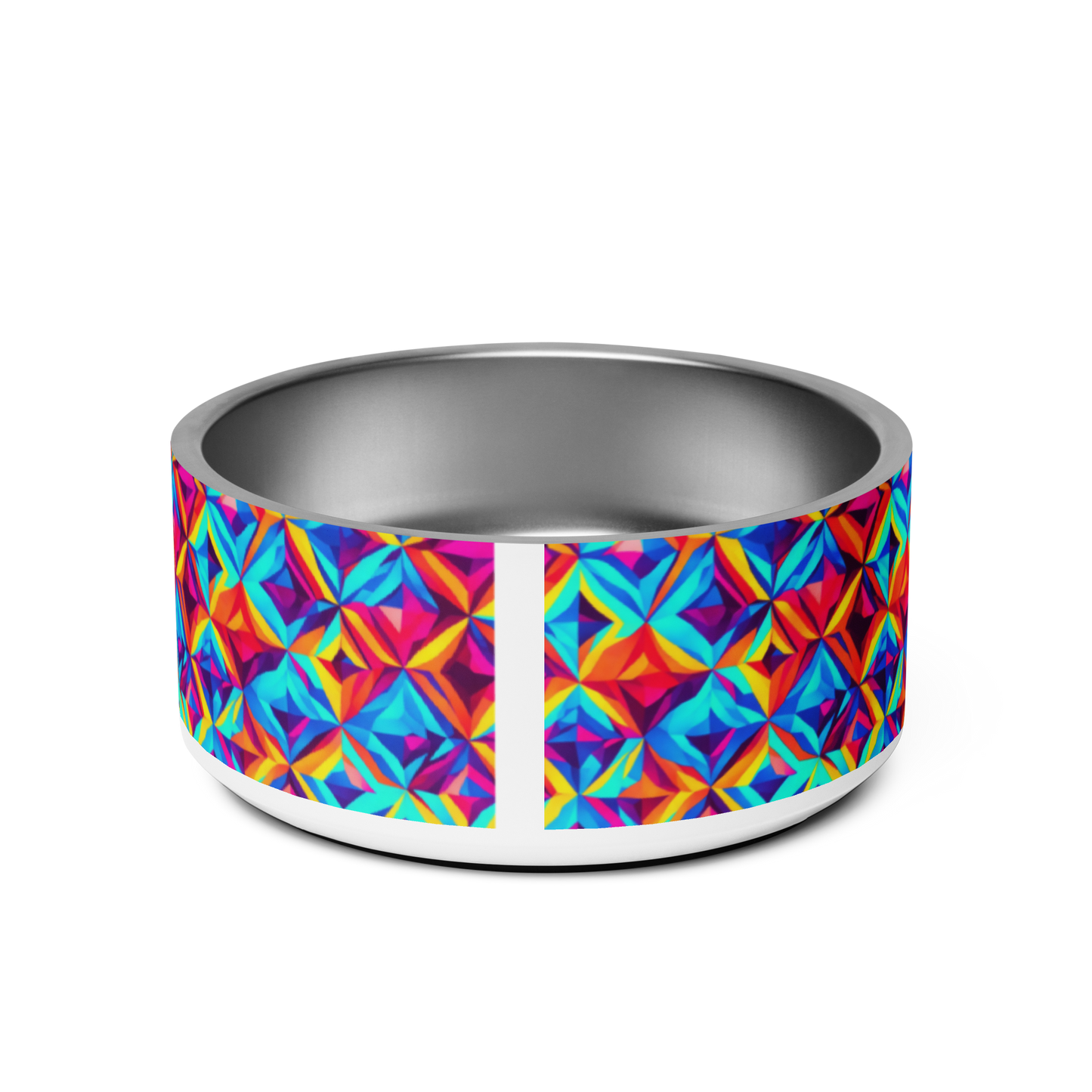 Vivid Diamonds Stainless Steel Pet Bowl