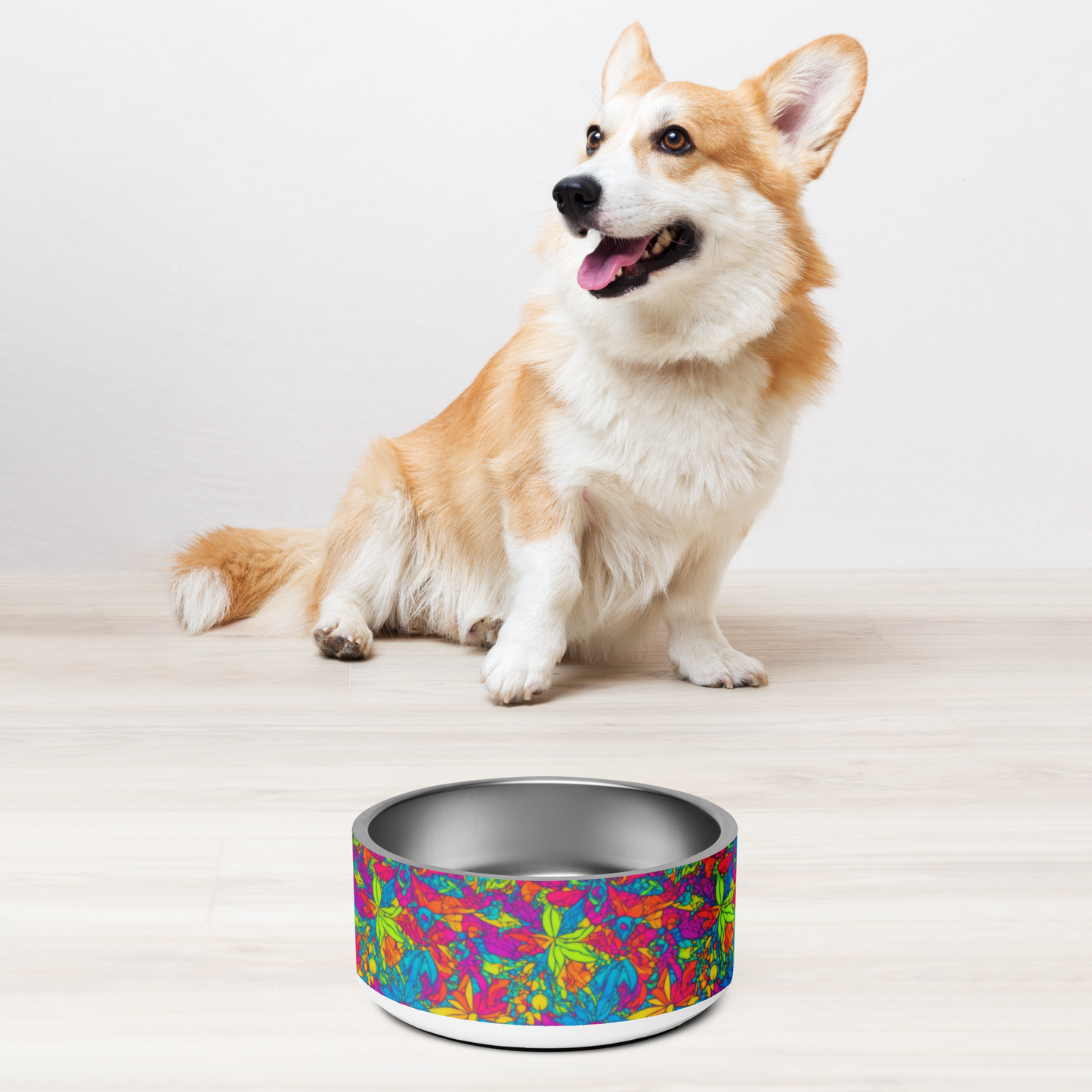 Groovy Geometrics Stainless Steel Pet Bowl