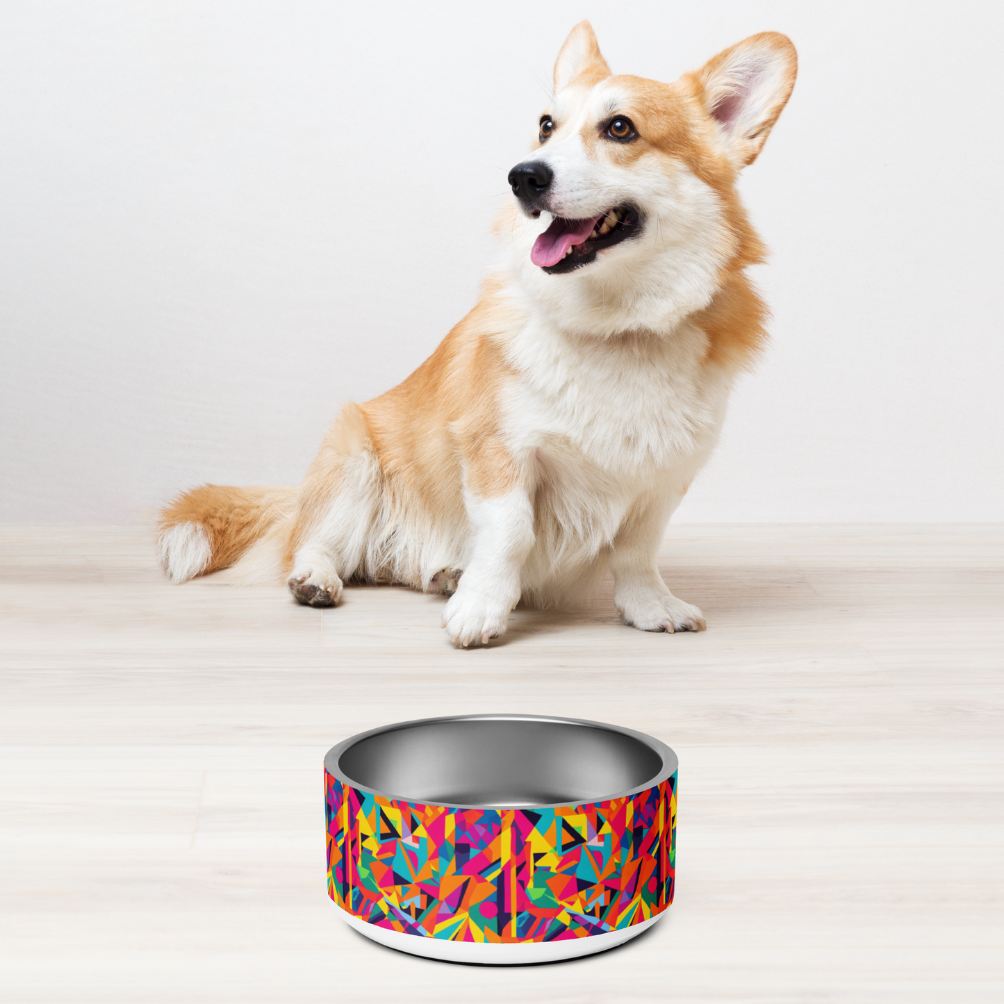 Kaleido Charm Stainless Steel Pet Bowl