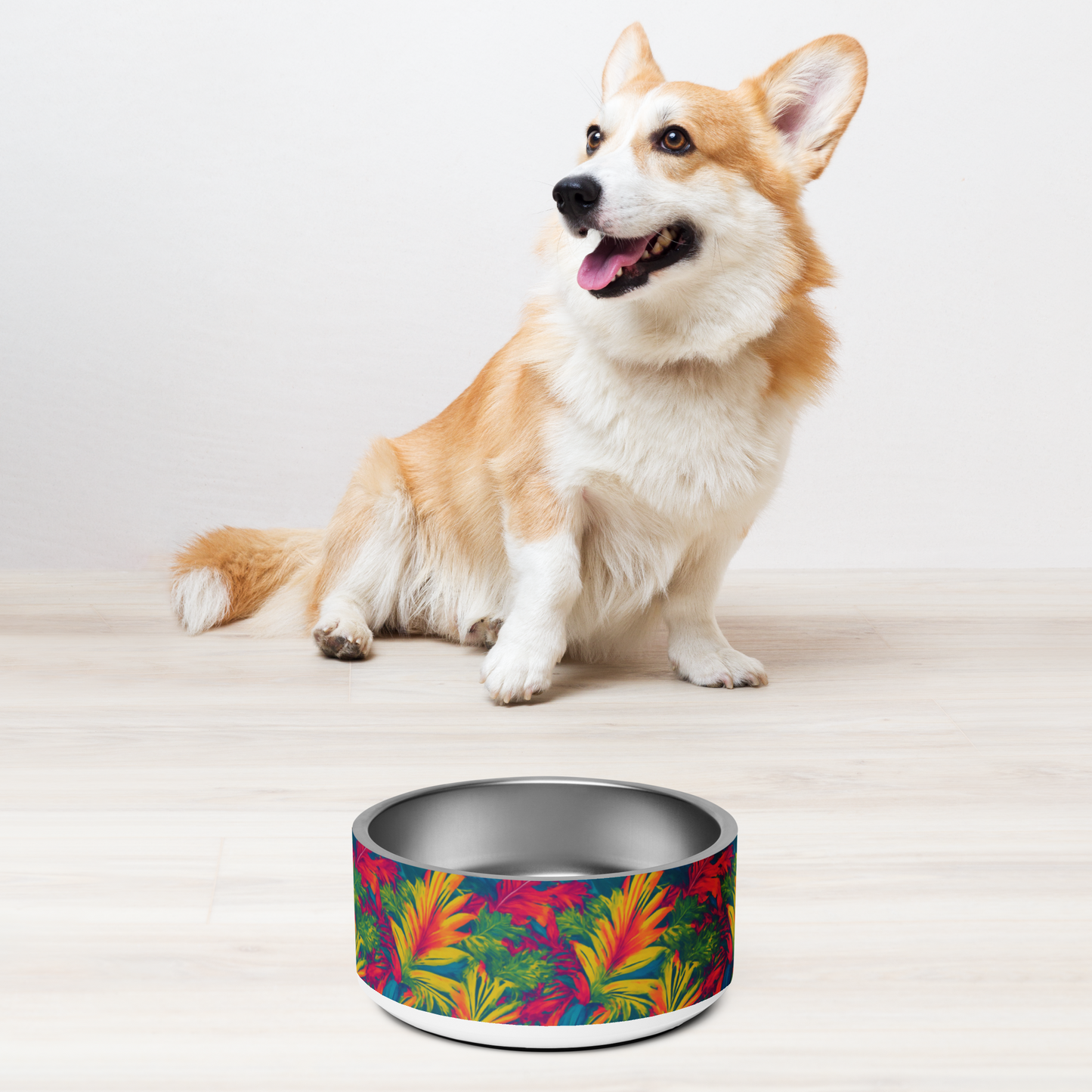 Meadow Melody Stainless Steel Pet Bowl