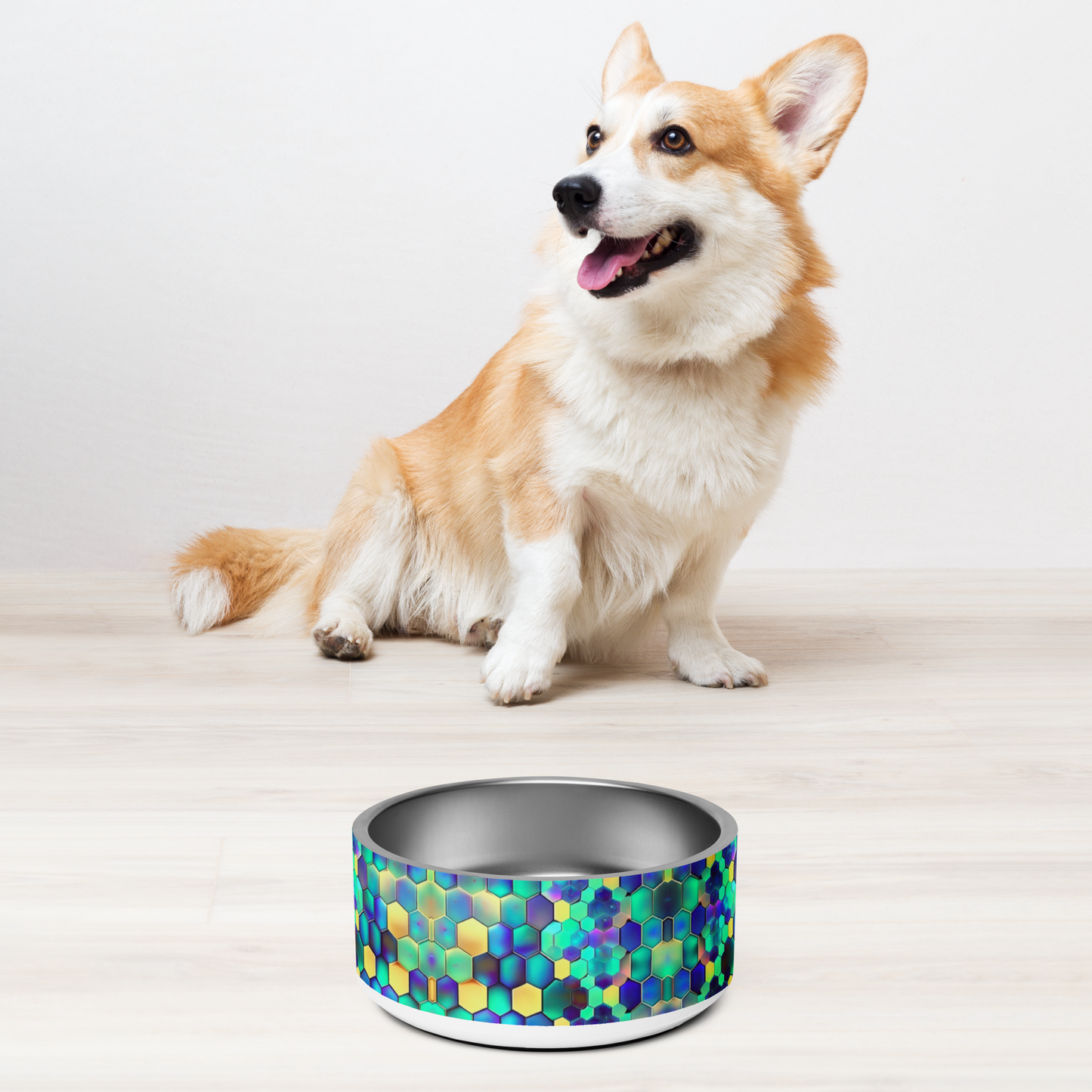 Vibrant Comb Stainless Steel Pet Bowl