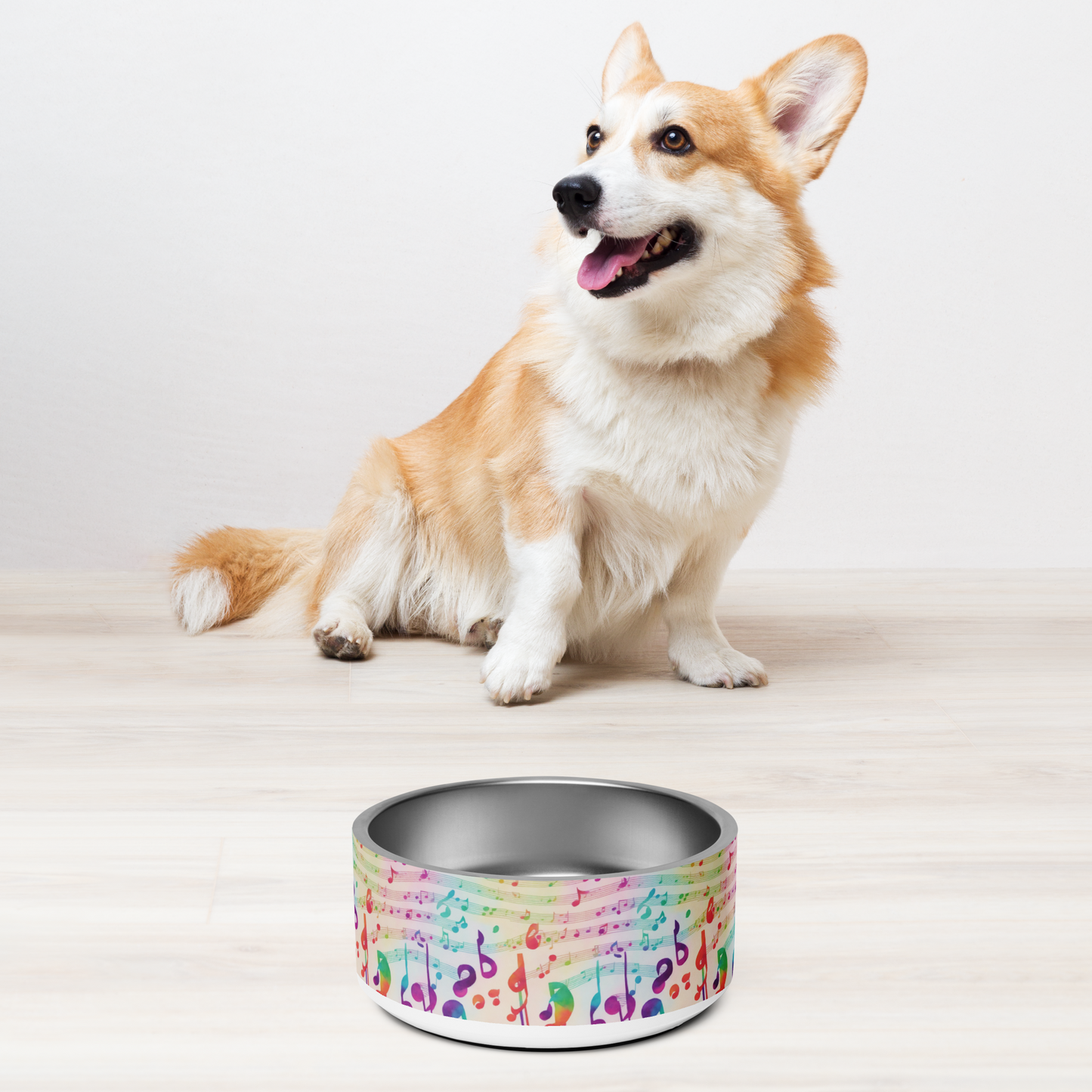 Vivid Vibrato Stainless Steel Pet Bowl