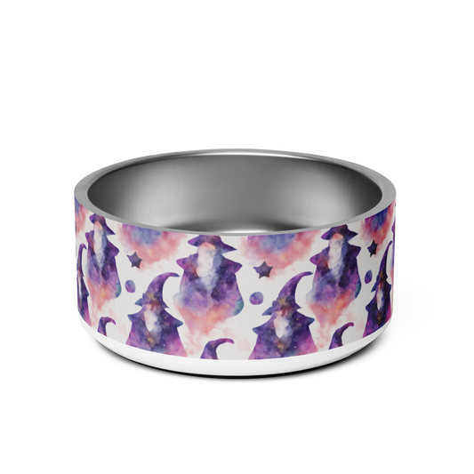 Wizard Watercolor Pattern Pet bowl