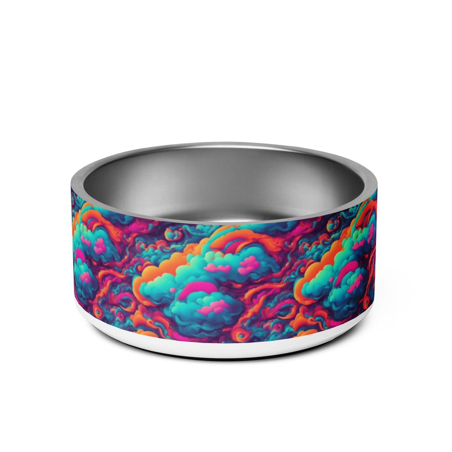 Abstract Alchemy Stainless Steel Pet Bowl