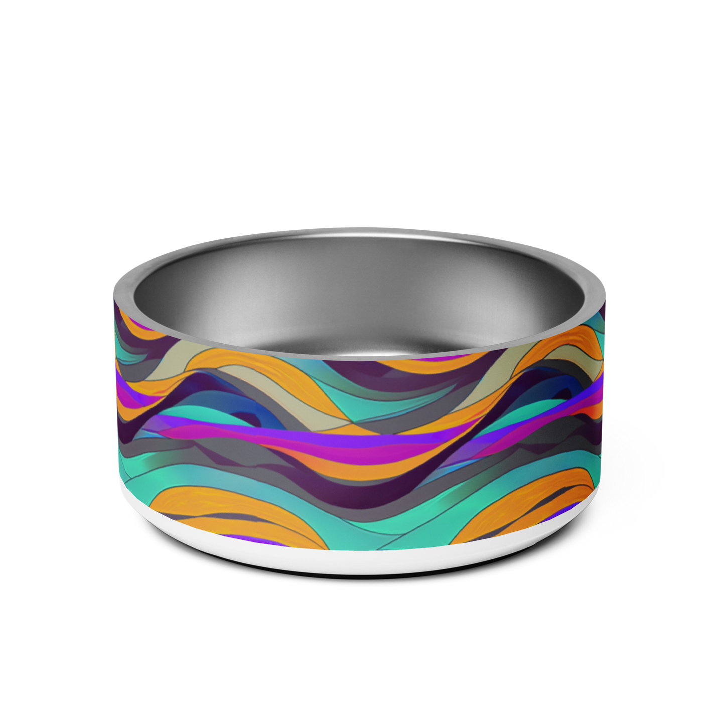 Calm Waves Stainless Steel Pet Bowl