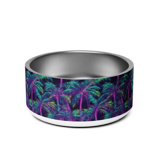 Electric Palms Stainless Steel Pet Bowl