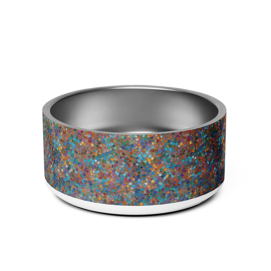 Fractal Flow Stainless Steel Pet Bowl