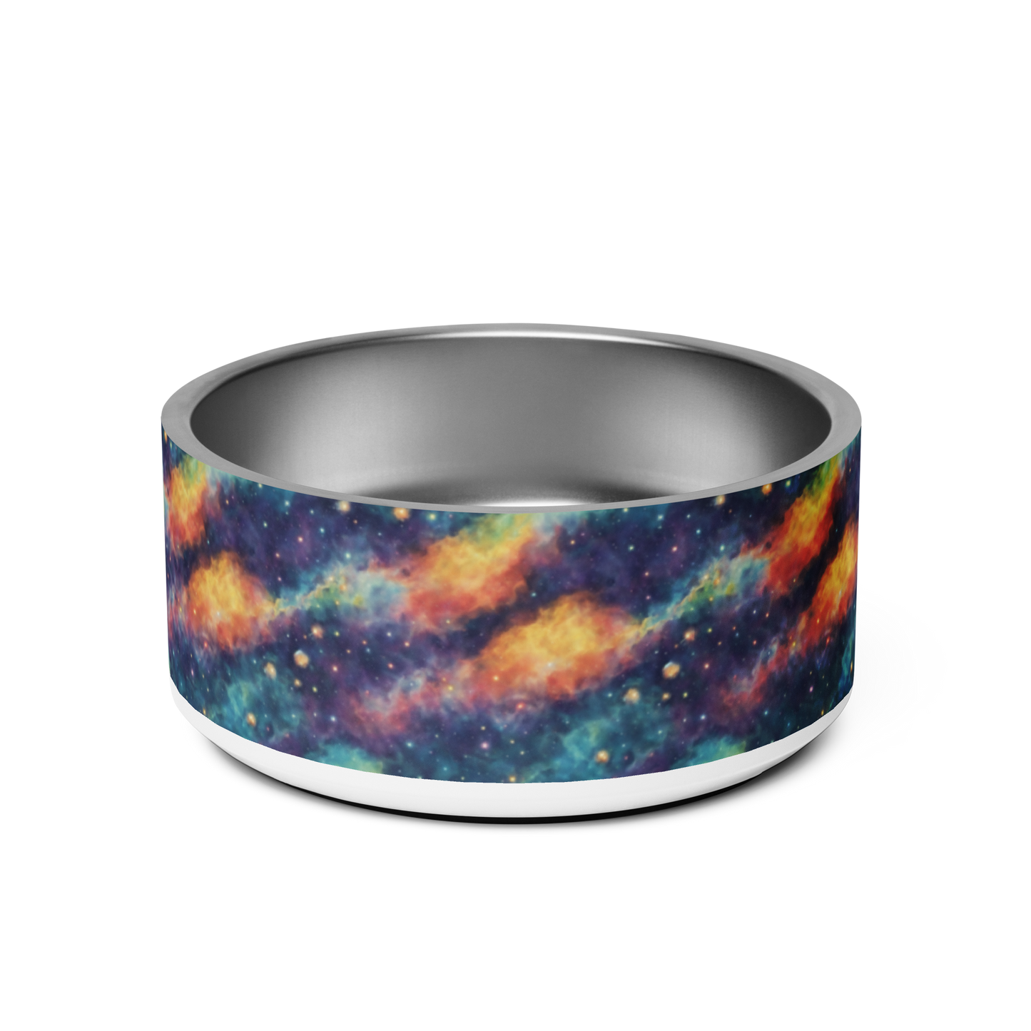 Galaxy Glamour Stainless Steel Pet Bowl