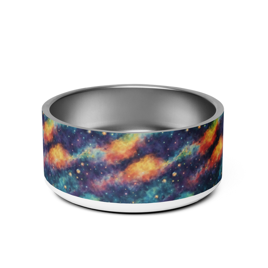 Galaxy Glamour Stainless Steel Pet Bowl