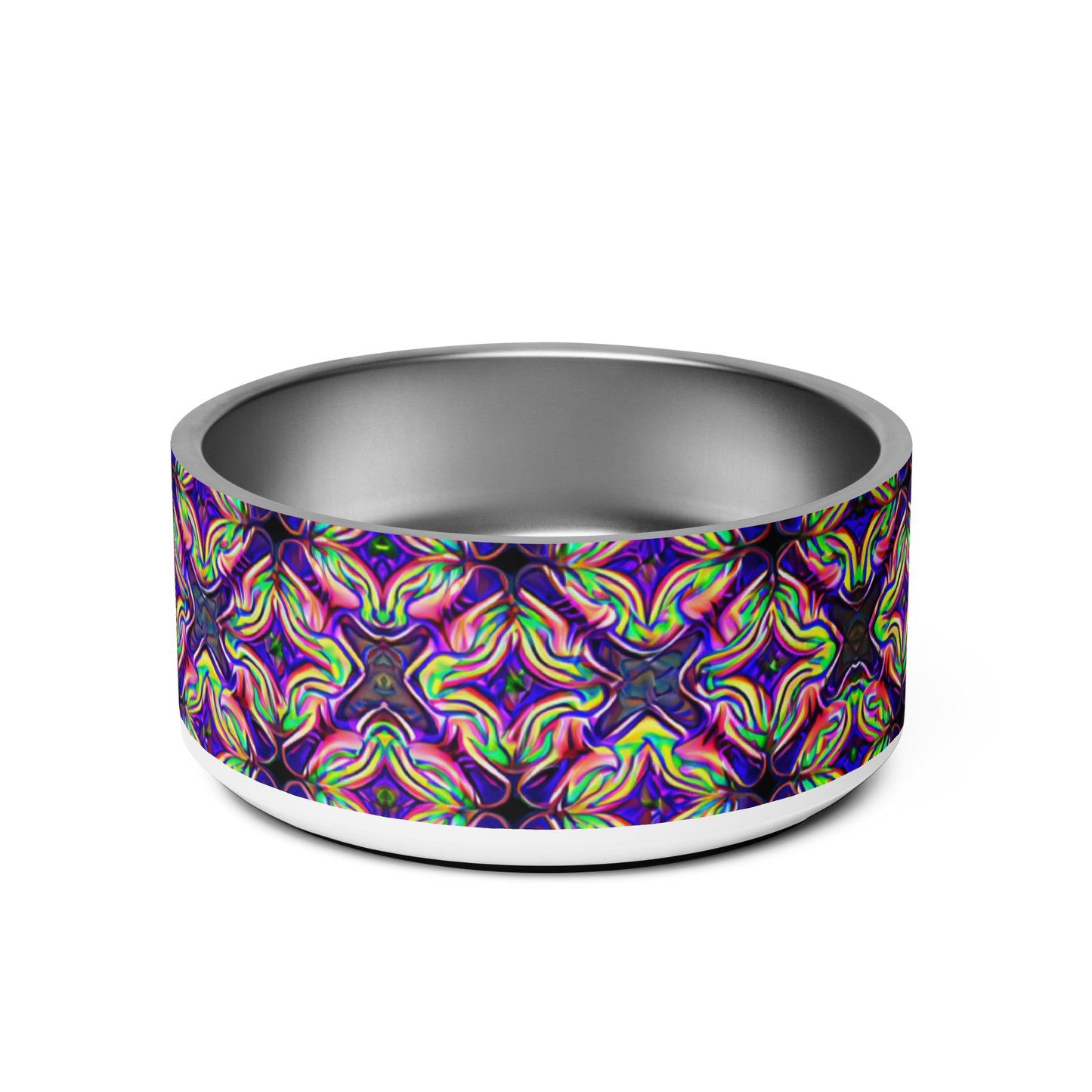 Glow Geo Stainless Steel Pet Bowl