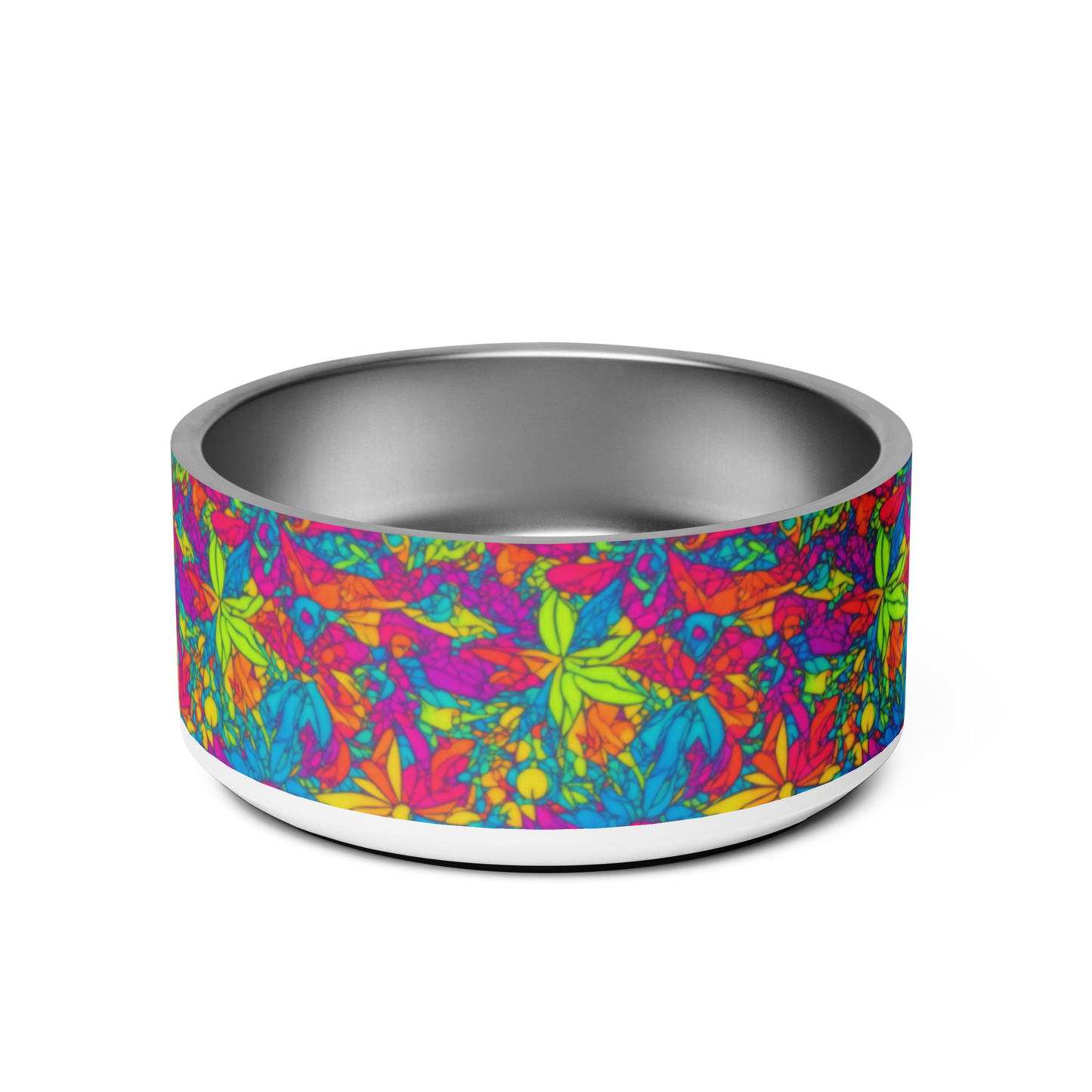 Groovy Geometrics Stainless Steel Pet Bowl