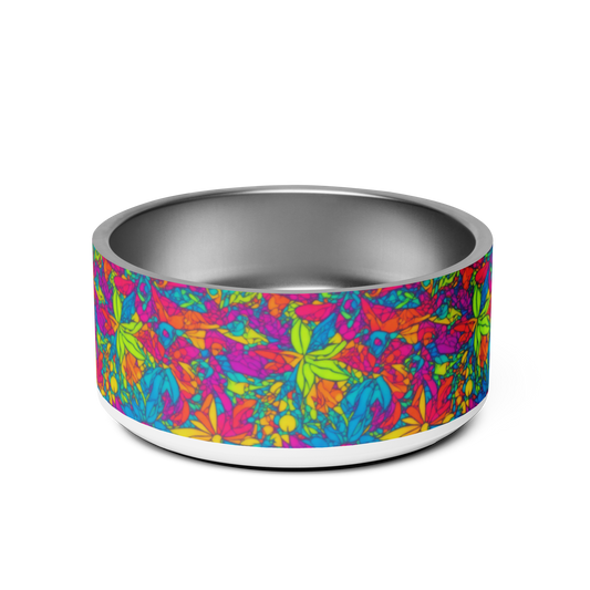 Groovy Geometrics Stainless Steel Pet Bowl