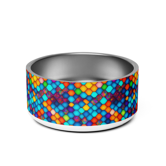 Hexa Spectrum Stainless Steel Pet Bowl