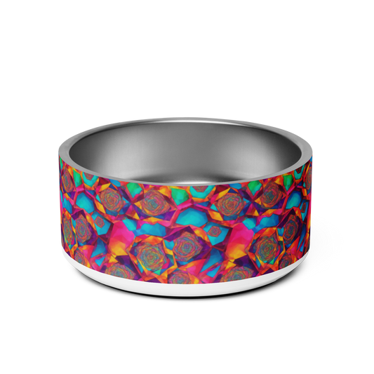 Hypnotic Harmony Stainless Steel Pet Bowl