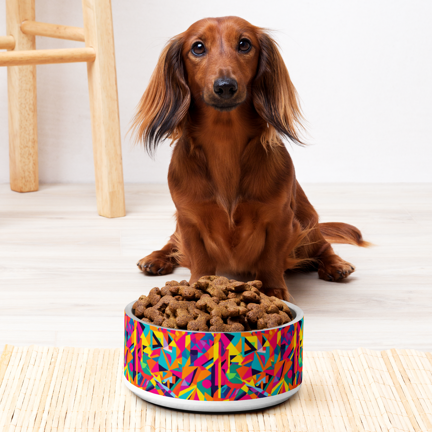 Kaleido Charm Stainless Steel Pet Bowl